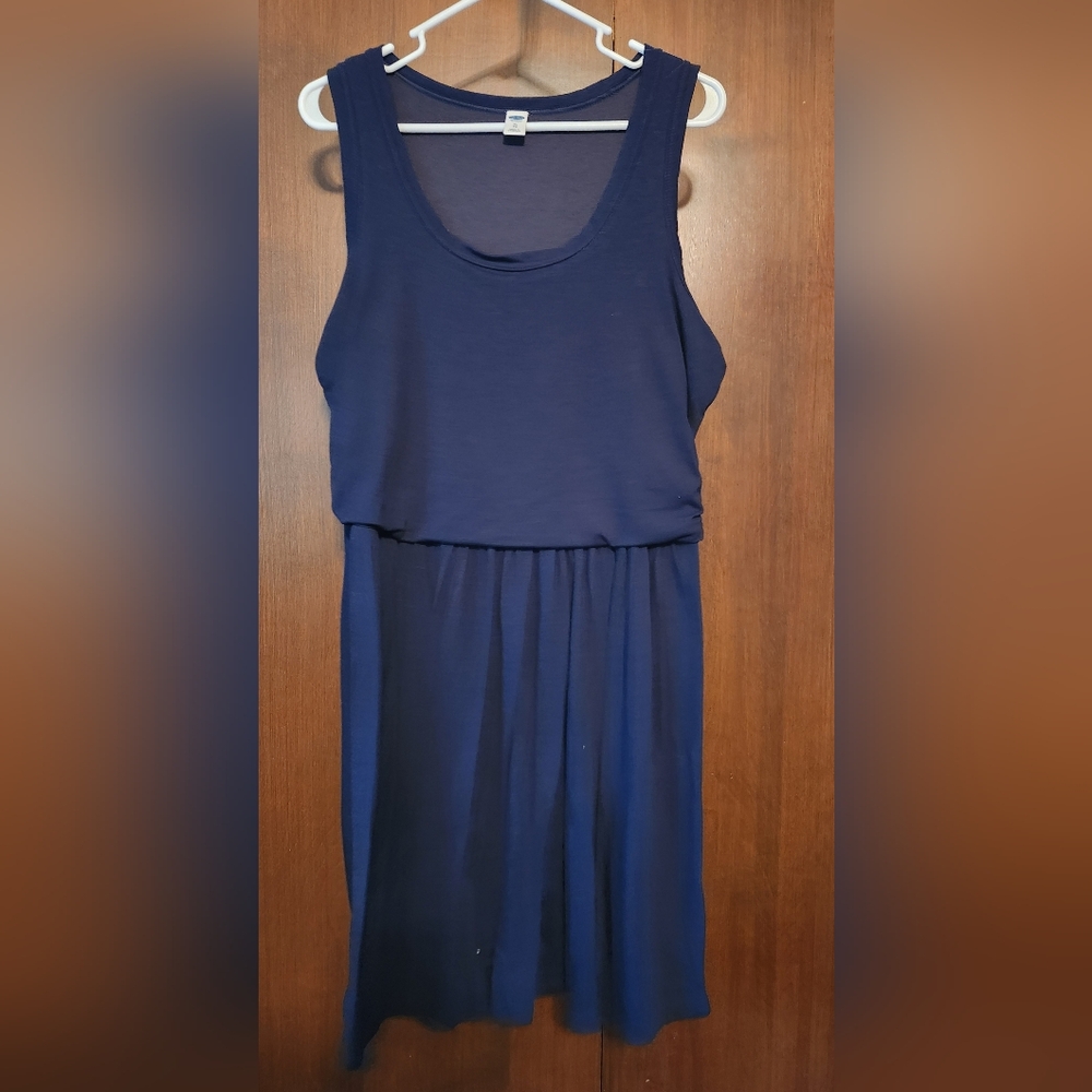Old Navy Navy Blue Midi Dress
